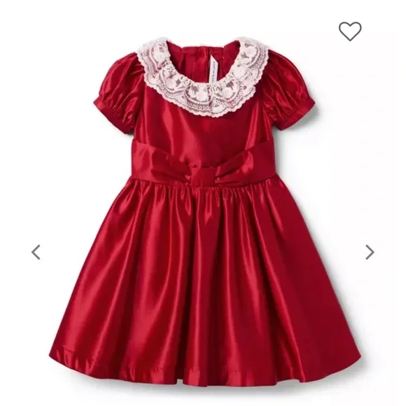 Janie and Jack Red Formal Kids Dress